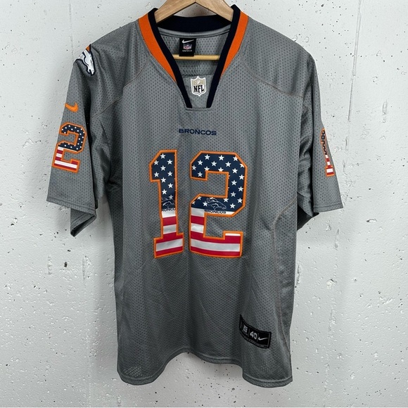 Nike On Field Size 40 Denver Broncos Salute to Service #12 Paxton Lynch Jersey - Picture 2 of 14